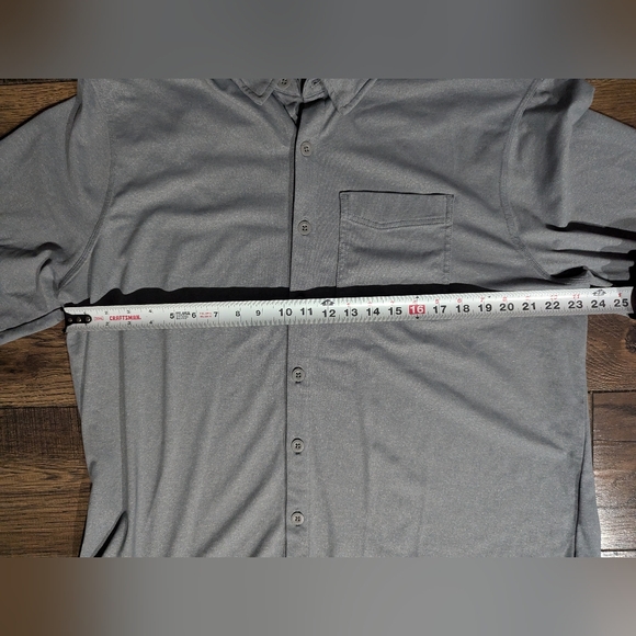Duluth Trading Co Shirt Men's XL Button Long Sleeve Collared Gray Standard Fit - Picture 6 of 14